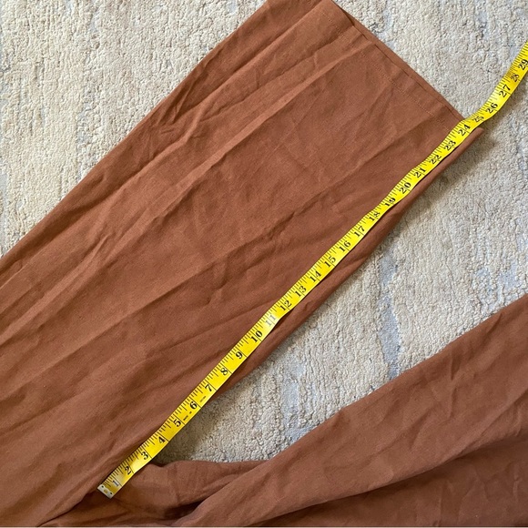 ASTR The Label Linen Jump Suit Wide Leg Strapless Ruffle Backless Elasticated: L - Picture 4 of 12